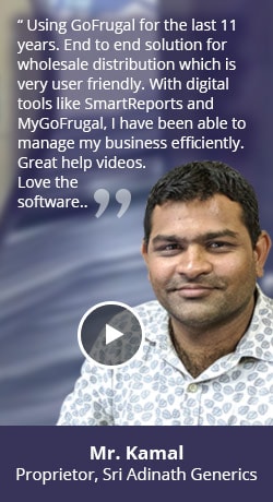 Distributor software happy customer - Sri Adhinath Generics