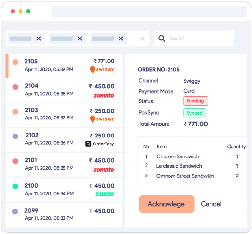 Restaurant Order Management System