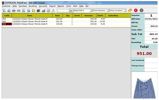 Manage multi outlets with Gofrugal's POS software for garment shops