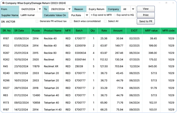 The best ERP for the pharmaceutical industry with returns management