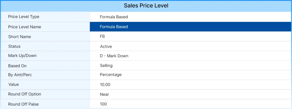 Setting price rules in ERP system for grocery stores and supermarkets