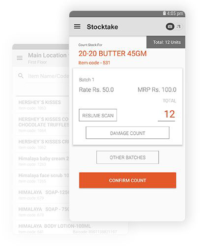Image shows GoSure StockTake screen - Real-time inventory tracking, automated tasks, instant mismatch reports. Boost retail POS efficiency.